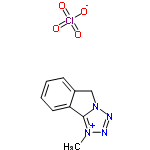 InChI=1/C9H9N4.ClHO4/c1-12-9-8-5-3-2-4-7(8)6-13(9)11-10-12;2-1(3,4)5/h2-5H,6H2,1H3;(H,2,3,4,5)/q+1;/p-1