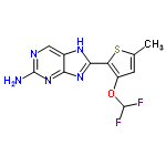 InChI=1/C11H9F2N5OS/c1-4-2-6(19-10(12)13)7(20-4)9-16-5-3-15-11(14)18-8(5)17-9/h2-3,10H,1H3,(H3,14,15,16,17,18)