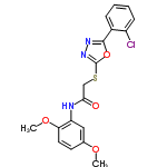 InChI=1/C18H16ClN3O4S/c1-24-11-7-8-15(25-2)14(9-11)20-16(23)10-27-18-22-21-17(26-18)12-5-3-4-6-13(12)19/h3-9H,10H2,1-2H3,(H,20,23)