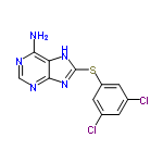 InChI=1/C11H7Cl2N5S/c12-5-1-6(13)3-7(2-5)19-11-17-8-9(14)15-4-16-10(8)18-11/h1-4H,(H3,14,15,16,17,18)