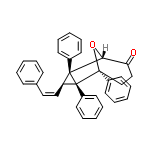 InChI=1/C34H28O2/c35-29-23-24-32(26-15-7-2-8-16-26)34(28-19-11-4-12-20-28)30(22-21-25-13-5-1-6-14-25)33(34,31(29)36-32)27-17-9-3-10-18-27/h1-22,30-31H,23-24H2/b22-21-/t30-,31+,32+,33+,34-/m0/s1