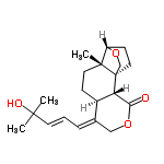 InChI=1/C20H28O4/c1-18(2,22)8-4-5-13-11-23-17(21)16-14(13)6-9-19(3)15-7-10-20(16,19)12-24-15/h4-5,8,14-16,22H,6-7,9-12H2,1-3H3/b8-4+,13-5-/t14-,15+,16+,19-,20+/m1/s1