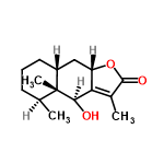 InChI=1/C15H22O3/c1-8-5-4-6-10-7-11-12(9(2)14(17)18-11)13(16)15(8,10)3/h8,10-11,13,16H,4-7H2,1-3H3/t8-,10+,11-,13+,15+/m0/s1