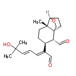 InChI=1/C20H28O4/c1-18(2,23)8-4-5-14(11-21)15-6-9-19(3)17-7-10-20(19,13-24-17)16(15)12-22/h4-5,8,11-12,15-17,23H,6-7,9-10,13H2,1-3H3/b8-4+,14-5-/t15-,16-,17-,19-,20+/m1/s1