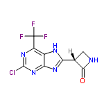 InChI=1/C9H5ClF3N5O/c10-8-16-4(9(11,12)13)3-6(18-8)17-5(15-3)2-1-14-7(2)19/h2H,1H2,(H,14,19)(H,15,16,17,18)/t2-/m0/s1