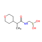 InChI=1/C9H18BNO4/c1-7(8-2-4-15-5-3-8)9(12)11-6-10(13)14/h7-8,13-14H,2-6H2,1H3,(H,11,12)