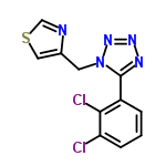 InChI=1/C11H7Cl2N5S/c12-9-3-1-2-8(10(9)13)11-15-16-17-18(11)4-7-5-19-6-14-7/h1-3,5-6H,4H2