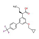 InChI=1/C22H23F3O3/c1-2-3-20(21(26)27)17-10-16(11-19(12-17)28-13-14-4-5-14)15-6-8-18(9-7-15)22(23,24)25/h6-12,14,20H,2-5,13H2,1H3,(H,26,27)/t20-/m1/s1