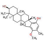 InChI=1/C28H42O3/c1-16-14-18(29)23-17(24(16)31-7)15-21-27(5)11-8-19-25(2,3)22(30)10-13-26(19,4)20(27)9-12-28(21,23)6/h14,19-22,29-30H,8-13,15H2,1-7H3/t19-,20?,21-,22-,26+,27-,28-/m0/s1