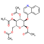 InChI=1/C23H25NO10/c1-12(25)29-11-19-20(30-13(2)26)21(31-14(3)27)22(23(34-19)32-15(4)28)33-18-9-10-24-17-8-6-5-7-16(17)18/h5-10,19-23H,11H2,1-4H3/t19-,20-,21+,22-,23+/m1/s1