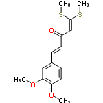 InChI=1/C15H18O3S2/c1-17-13-8-6-11(9-14(13)18-2)5-7-12(16)10-15(19-3)20-4/h5-10H,1-4H3/b7-5+