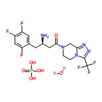 InChI=1/C16H15F6N5O.H3O4P.H2O/c17-10-6-12(19)11(18)4-8(10)3-9(23)5-14(28)26-1-2-27-13(7-26)24-25-15(27)16(20,21)22;1-5(2,3)4;/h4,6,9H,1-3,5,7,23H2;(H3,1,2,3,4);1H2/t9-;;/m1../s1