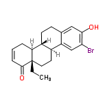 InChI=1/C20H23BrO2/c1-2-20-9-8-13-14(16(20)4-3-5-19(20)23)7-6-12-10-18(22)17(21)11-15(12)13/h3,5,10-11,13-14,16,22H,2,4,6-9H2,1H3/t13-,14+,16-,20-/m0/s1