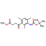 InChI=1/C16H18I3NO5/c1-16(2,3)25-15(23)20-14-9(18)7-8(17)12(13(14)19)10(21)5-6-11(22)24-4/h7H,5-6H2,1-4H3,(H,20,23)