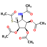 InChI=1/C15H21NO8S/c1-6(17)16-11-12(22-7(2)18)13(23-8(3)19)14(24-9(4)20)15(11)25-10(5)21/h11-15H,1-5H3,(H,16,17)/t11-,12+,13+,14+,15+/m0/s1