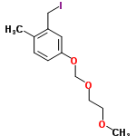 InChI=1/C12H17IO3/c1-10-3-4-12(7-11(10)8-13)16-9-15-6-5-14-2/h3-4,7H,5-6,8-9H2,1-2H3