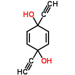 InChI=1/C10H8O2/c1-3-9(11)5-7-10(12,4-2)8-6-9/h1-2,5-8,11-12H