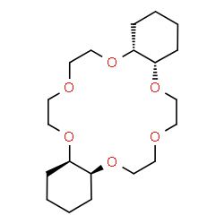 ChemSpider 2D Image | (4aR,11aR,15aS,22aS)-Icosahydrodibenzo[b,k][1,4,7,10,13,16]hexaoxacyclooctadecine | C20H36O6