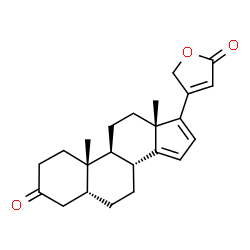 ChemSpider 2D Image | (5beta)-3-Oxocarda-14,16,20(22)-trienolide | C23H28O3