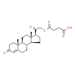 ChemSpider 2D Image | Corticosterone 21-hemisuccinate | C25H34O6
