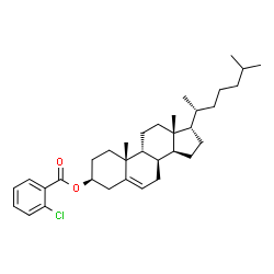 ChemSpider 2D Image | (3beta,8alpha,9beta,17alpha)-Cholest-5-en-3-yl 2-chlorobenzoate | C34H49ClO2