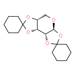 ChemSpider 2D Image | (3a'S,5a'R,8a'R,8b'R)-Tetrahydro-3a'H-dispiro[cyclohexane-1,2'-bis[1,3]dioxolo[4,5-b:4',5'-d]pyran-7',1''-cyclohexane] | C17H26O5