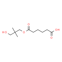 ChemSpider 2D Image | 6-(3-Hydroxy-2,2-dimethylpropoxy)-6-oxohexanoic acid | C11H20O5