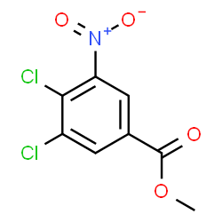 ChemSpider 2D Image | Methyl 3,4-dichloro-5-nitrobenzoate | C8H5Cl2NO4