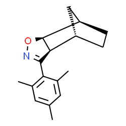 ChemSpider 2D Image | (1R,2S,6S,7S)-5-Mesityl-3-oxa-4-azatricyclo[5.2.1.0~2,6~]dec-4-ene | C17H21NO