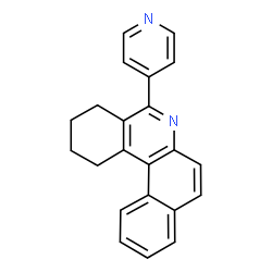 ChemSpider 2D Image | 5-(4-Pyridinyl)-1,2,3,4-tetrahydrobenzo[a]phenanthridine | C22H18N2