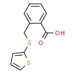 ChemSpider 2D Image | 2-[(2-Thienylsulfanyl)methyl]benzoic acid | C12H10O2S2