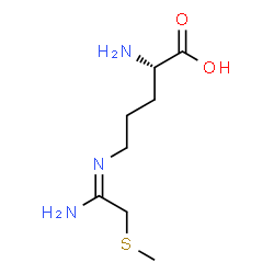 ChemSpider 2D Image | N~5~-[2-(methylsulfanyl)ethanimidoyl]-L-ornithine | C8H17N3O2S