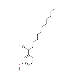 ChemSpider 2D Image | 2-(3-Methoxyphenyl)tetradecanenitrile | C21H33NO