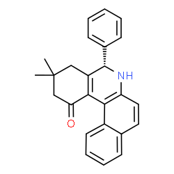 ChemSpider 2D Image | (5S)-3,3-Dimethyl-5-phenyl-3,4,5,6-tetrahydrobenzo[a]phenanthridin-1(2H)-one | C25H23NO