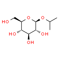 ChemSpider 2D Image | Glucopyranoside, isopropyl | C9H18O6