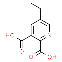 ChemSpider 2D Image | 5-Ethyl-2,3-pyridinedicarboxylic acid | C9H9NO4
