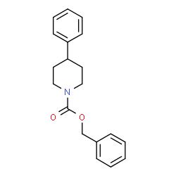 ChemSpider 2D Image | Benzyl 4-phenyl-1-piperidinecarboxylate | C19H21NO2