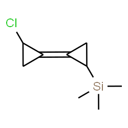 ChemSpider 2D Image | [(1E)-2'-Chloro-1,1'-bi(cyclopropyliden)-2-yl](trimethyl)silane | C9H15ClSi