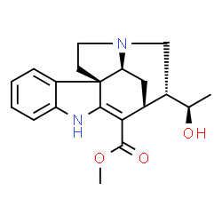 ChemSpider 2D Image | Methyl (19R,20alpha)-19-hydroxy-2,16-didehydrocuran-17-oate | C20H24N2O3