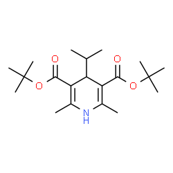 ChemSpider 2D Image | Bis(2-methyl-2-propanyl) 4-isopropyl-2,6-dimethyl-1,4-dihydro-3,5-pyridinedicarboxylate | C20H33NO4