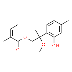 ChemSpider 2D Image | 8-methoxy-9-O-angeloylthymol | C16H22O4