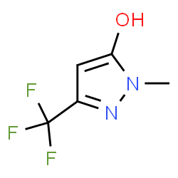 ChemSpider 2D Image | 1-Methyl-3-trifluoromethyl-1H-pyrazol-5-ol | C5H5F3N2O