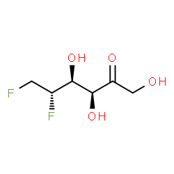 ChemSpider 2D Image | 5,6-Dideoxy-5,6-difluoro-D-fructose | C6H10F2O4