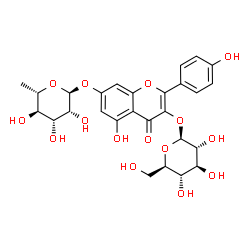 ChemSpider 2D Image | Kaempferol 3-O-glucoside-7-O-rhamnoside | C27H30O15