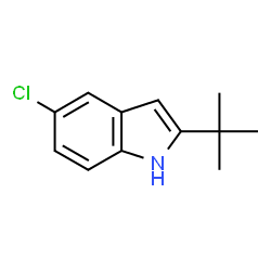 ChemSpider 2D Image | 2-tert-Butyl-5-chloro-1H-indole | C12H14ClN