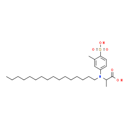 ChemSpider 2D Image | N-Hexadecyl-N-(3-methyl-4-sulfophenyl)alanine | C26H45NO5S