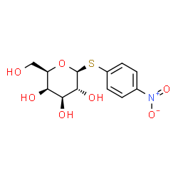 ChemSpider 2D Image | 4-Nitrophenyl b-D-thiogalactopyranoside | C12H15NO7S