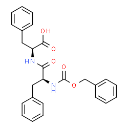 ChemSpider 2D Image | N-[(Benzyloxy)carbonyl]-L-phenylalanyl-L-phenylalanine | C26H26N2O5