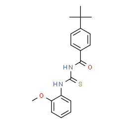 ChemSpider 2D Image | 4-tert-butyl-N-[(2-methoxyphenyl)carbamothioyl]benzamide | C19H22N2O2S