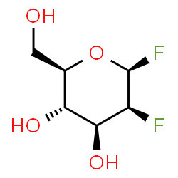 ChemSpider 2D Image | 2-Deoxy-2-fluoro-beta-D-mannopyranosyl fluoride | C6H10F2O4